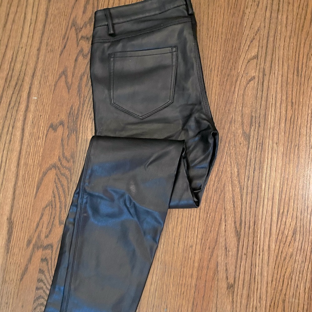 Zara Faux Leather Jeans